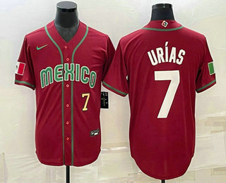 Mens Mexico Baseball #7 Julio Urias Number 2023 Red Blue World Baseball Classic Stitched Jersey,We sell and wholesale Mens Mexico Baseball #7 Julio Urias Number 2023 Red Blue World Baseball Classic Stitched Jersey on line form chian!